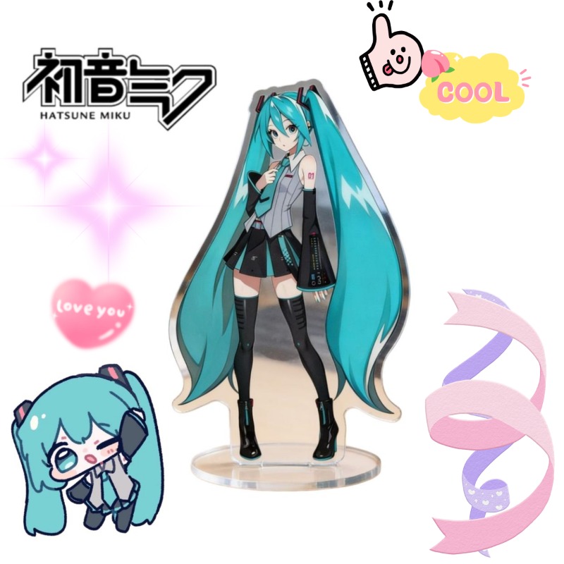 Anime Cosplay Cute - 初音ミク 10 センチメートルアクリルスタンドかわいいアニメキャラクタースタンディー HD プリントデスクトップ装飾装飾コレクションファンへのギフト