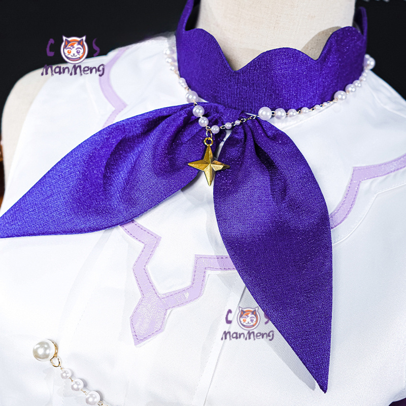 Anime Cosplay Robin - ゲーム Honkai スターレールロビンコスプレ衣装女の子の子供時代のドレス羽手袋靴下小道具クリスマスロビン新年ギフト