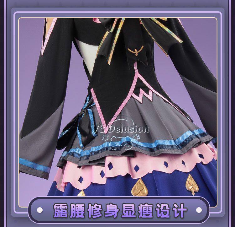 Cosplay Anime Women - Arcaea Tairitsu イニシャルコンフリクトロリータコスプレ衣装フルセット日常着ゲームアニメ衣装女性ハロウィンカーニバルパーティー