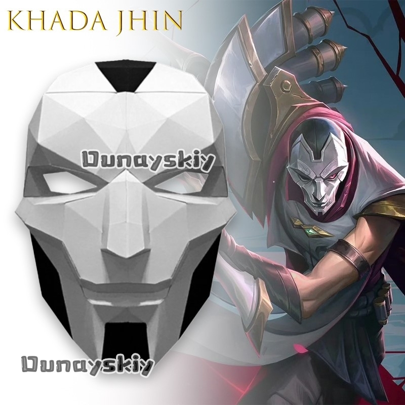 Anime Cosplay Diy - AKhada ジン鬼マスク DIY 紙製 ハロウィンパーティー 大人向け