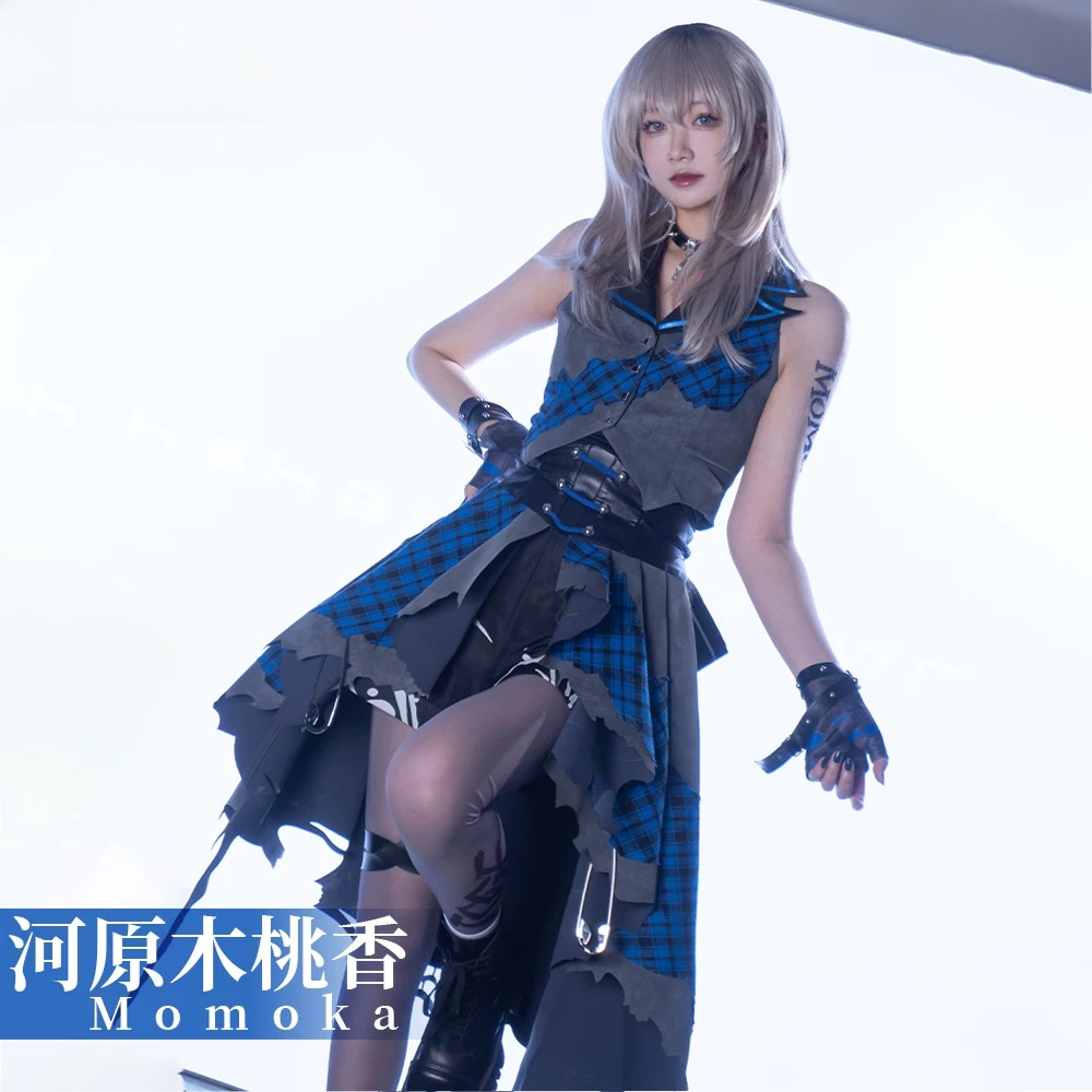 Anime Cosplay Shop - GBCガールズバンドCRY 水明摩子 コスプレ衣装 ポップアップショップ衣装 フルセット 女性用