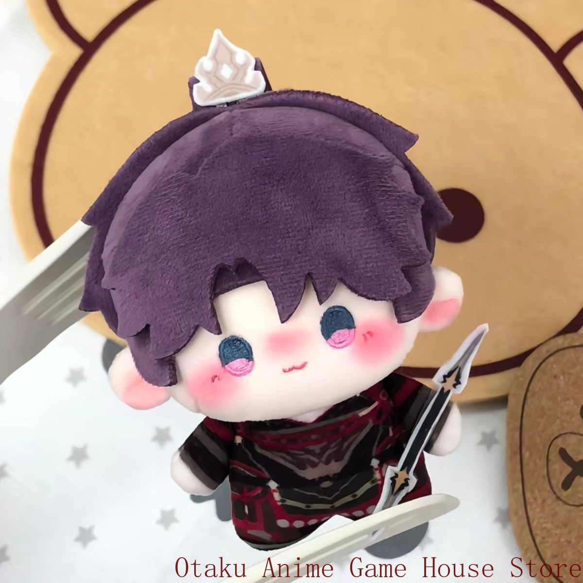 Anime Doll Cosplay - 10cm ラブ・アンド・ディープスペース ラファエル かわいいぬいぐるみ アニメキャラクター キーホルダー