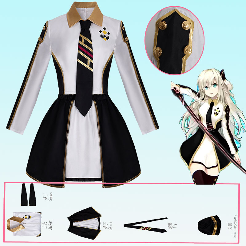 Cosplay Anime Women - アニメレディースコスチュームコスプレスーツスカイストライカーエースレイメイドドレス制服ハロウィンクリスマス衣装