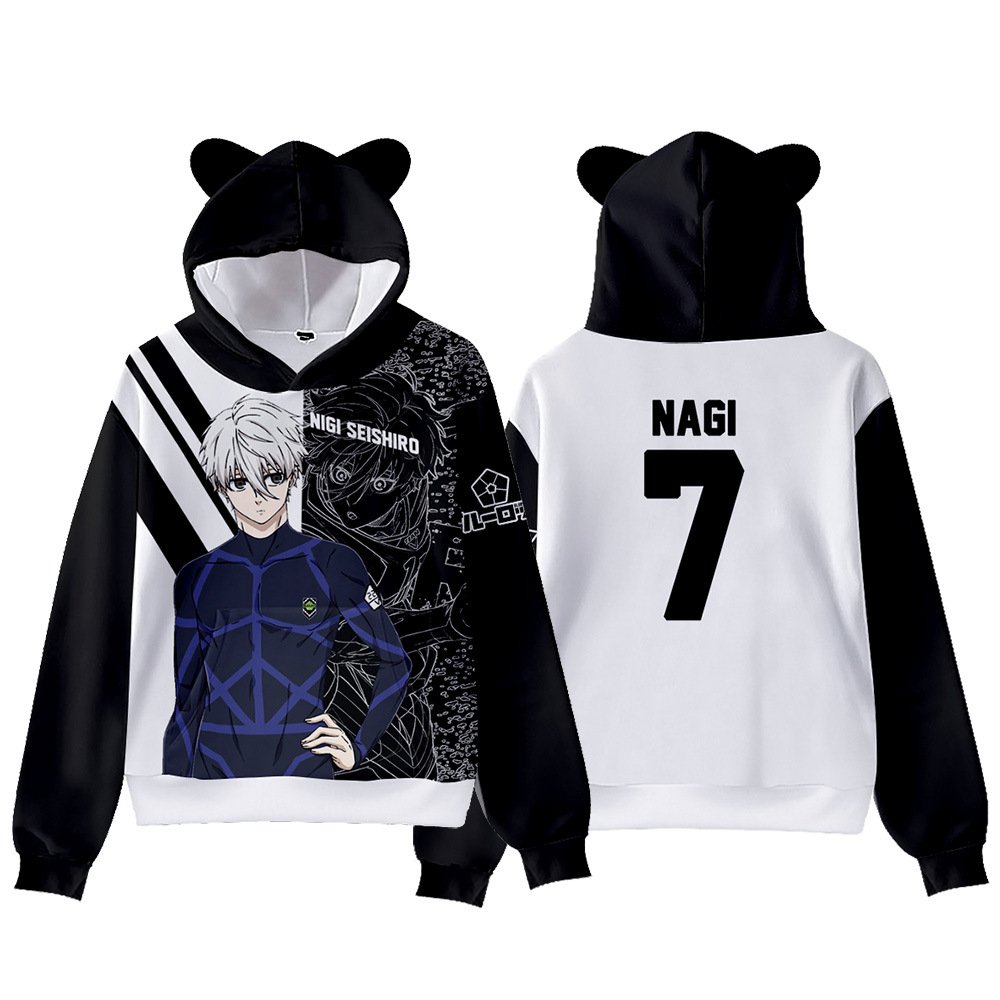 日本のアニメ「BLUE LOCK」のコスプレ用猫耳パーカー、 - Anime Cosplay Shop のレビューと価格