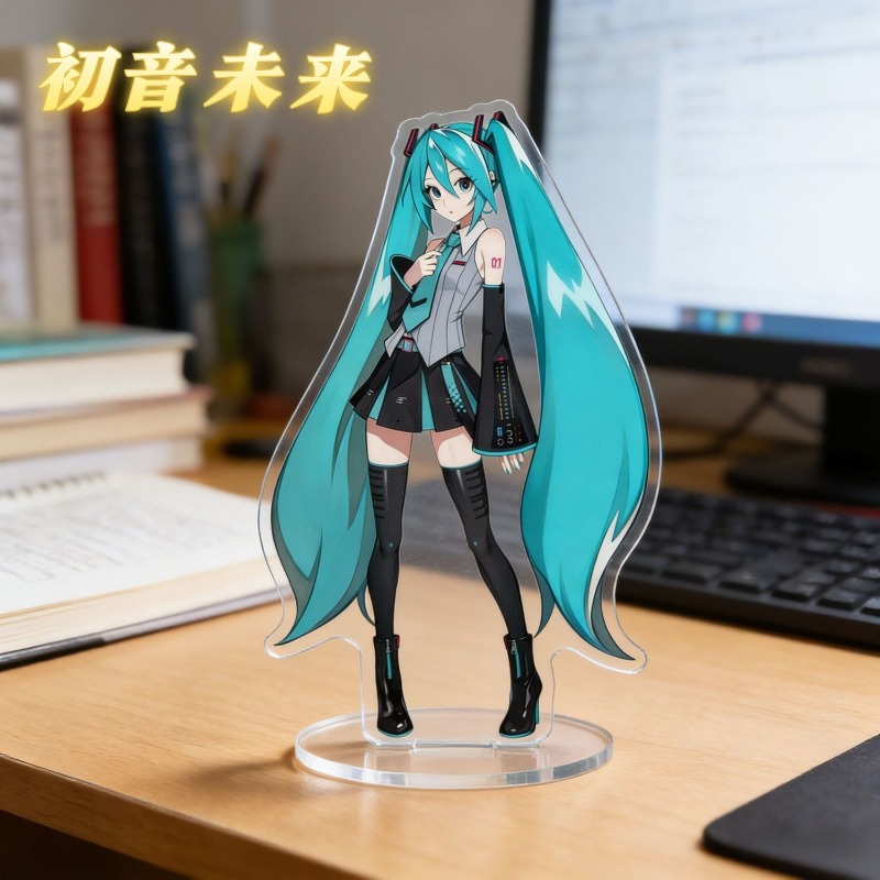 初音ミク 10 センチメートルアクリルスタンドかわいいアニメ - Anime Cosplay Cute のレビューと価格