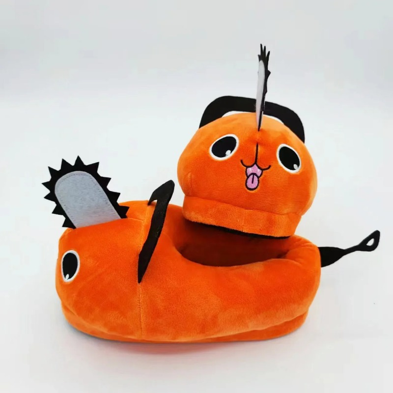 アニメチェーンソーマンポチタハウススリッパ冬靴女性暖かいふわ - Anime Cosplay Cute のレビューと価格