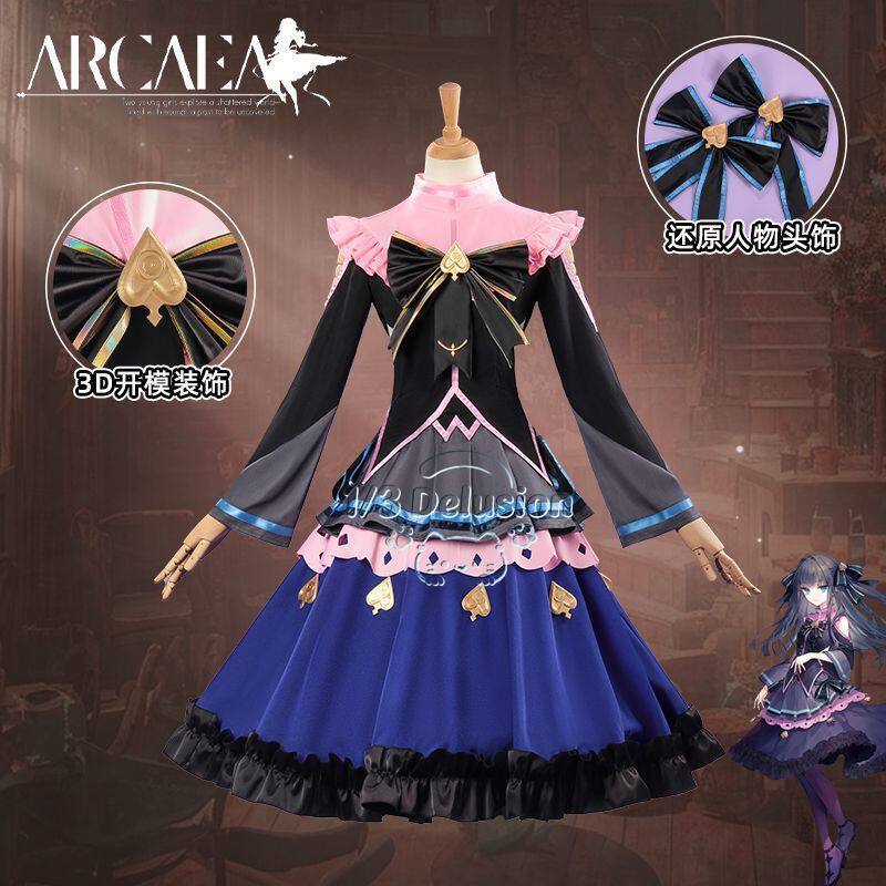 Arcaea Tairitsu イニシャルコンフリクトロリー - Cosplay Anime Women のレビューと価格