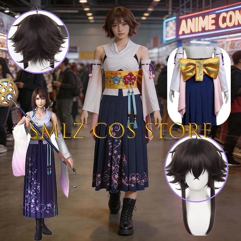 Smlz FFX ユナコスプレアニメ FF10 X 衣装女性 - Anime Cosplay For Halloween のレビューと価格