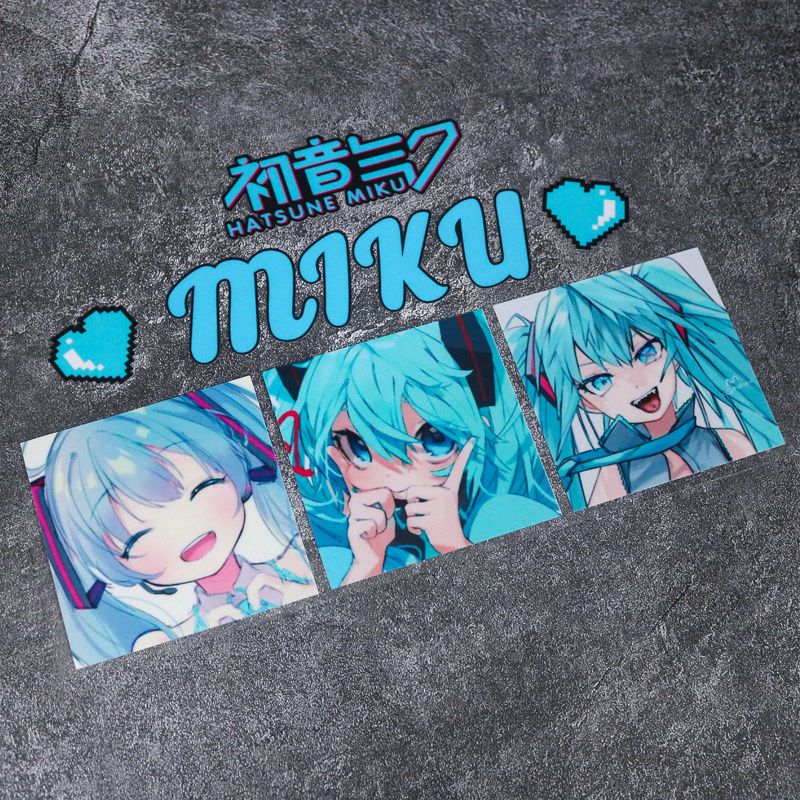2026年新作クリエイティブ初音ミクアニメ反射ステッカー、車 - Anime Cosplay Cute のレビューと価格