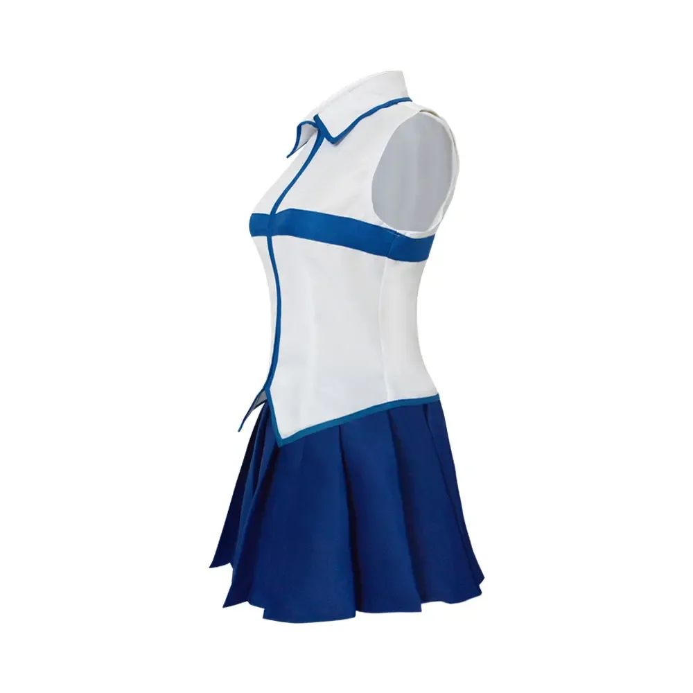 フェアリーテイル青と白のノースリーブトッププリーツスカートセ - Anime And Cosplay Expo 2025 のレビューと価格