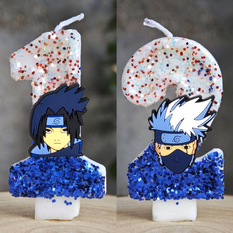 ナルトケーキトッパーキャンドル漫画アニメテーマ誕生日パーティ - Naruto Headband Metal のレビューと価格