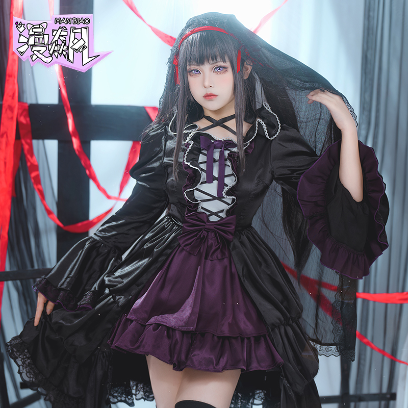 暁美ほむらコスプレ衣装魔法少女まどか☆マギカスーツ新しいスキ - Anime Cosplay Diy のレビューと価格