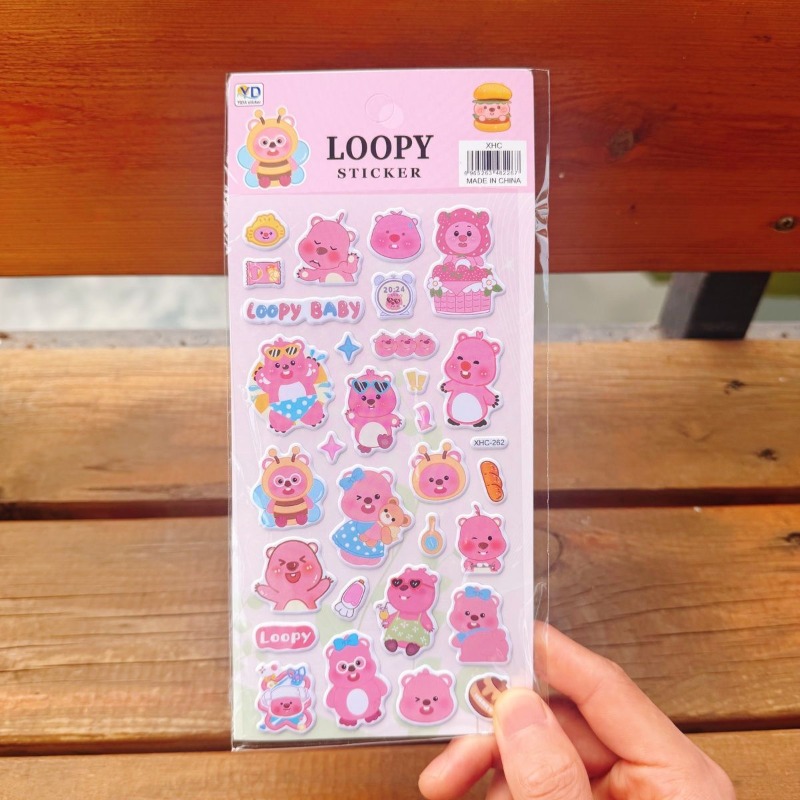 新しいポロロアニメのかわいいループ状3Dフォームステッカー、 - Anime Cosplay Cute のレビューと価格