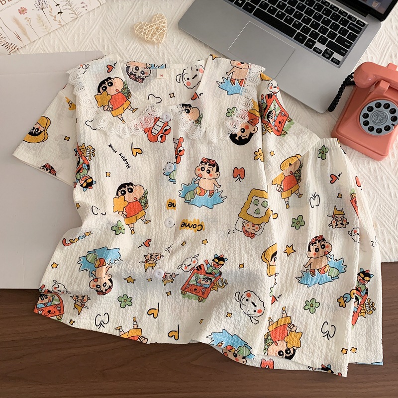 アニメ夏クレヨンしんちゃん子供用パジャマセット韓国カーディガ - Anime Cosplay Korean Girl のレビューと価格