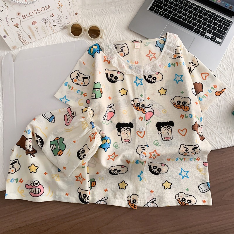 アニメ夏クレヨンしんちゃん子供用パジャマセット韓国カーディガ - Anime Cosplay Korean Girl のレビューと価格