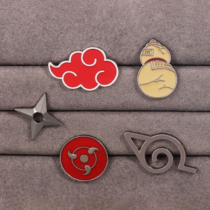 新しいナルトうずまきナルトうちはサスケ絶妙な金属ブローチ高価 - Naruto Headband Metal のレビューと価格